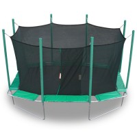 Kidwise Magic Circle Rectangle 9 x 14 ft. Trampoline with Enclosure   